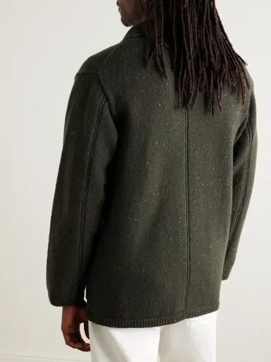 Inis Meáin Unstructured Merino Wool and Cashmere-Blend Cardigan - Men | Thumbnail 4 Inis Meáin Unstructured Merino Wool and Cashmere-Blend Cardigan - Men | Thumbnail 4