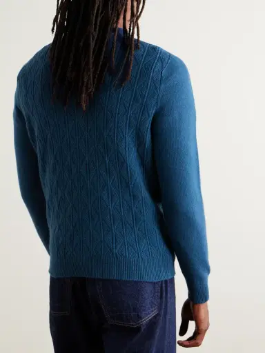 Inis Meáin Slim-Fit Cable-Knit Merino Wool and Cashmere-Blend Sweater - Men | Thumbnail 3 Inis Meáin Slim-Fit Cable-Knit Merino Wool and Cashmere-Blend Sweater - Men | Thumbnail 3