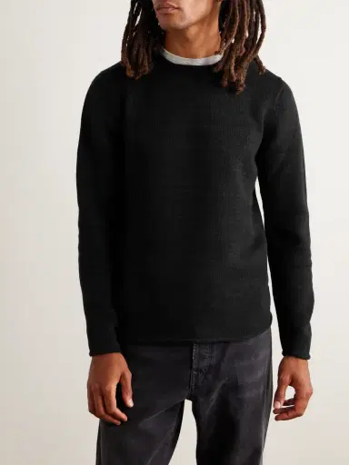 Inis Meáin Wool and Linen-Blend Sweater - Men | Thumbnail 3 Inis Meáin Wool and Linen-Blend Sweater - Men | Thumbnail 3