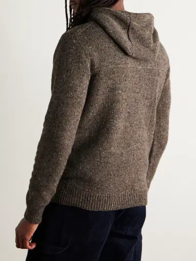 Inis Meáin Lifeline Merino Wool and Cashmere-Blend Hoodie - Men | Thumbnail 4 Inis Meáin Lifeline Merino Wool and Cashmere-Blend Hoodie - Men | Thumbnail 4