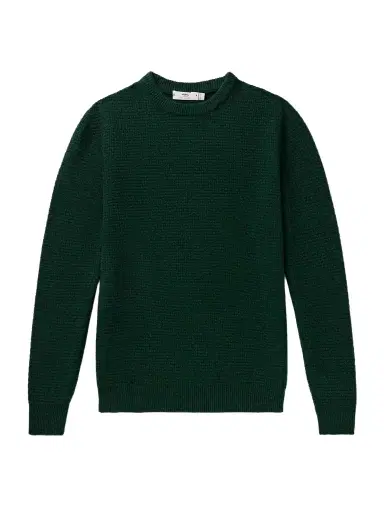 Inis Meáin Caoladóir Basketweave Merino Wool and Cashmere-Blend Sweater - Men | Thumbnail 1 Inis Meáin Caoladóir Basketweave Merino Wool and Cashmere-Blend Sweater - Men | Thumbnail 1