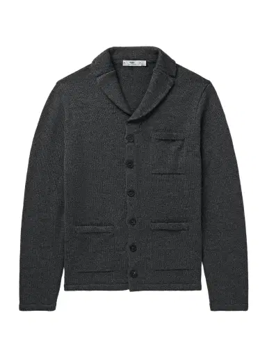 Inis Meáin New Pub Jacket Wool and Linen-Blend Cardigan - Men | Thumbnail 1 Inis Meáin New Pub Jacket Wool and Linen-Blend Cardigan - Men | Thumbnail 1