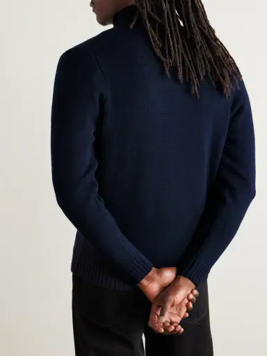 Inis Meáin Wool and Linen-Blend Zip-Up Cardigan - Men | Thumbnail 4 Inis Meáin Wool and Linen-Blend Zip-Up Cardigan - Men | Thumbnail 4