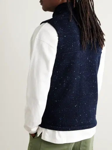 Inis Meáin Lifeline Merino Wool and Cashmere-Blend Gilet - Men | Thumbnail 3 Inis Meáin Lifeline Merino Wool and Cashmere-Blend Gilet - Men | Thumbnail 3