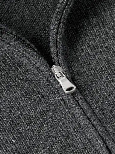 Inis Meáin Wool and Linen-Blend Half-Zip Sweater - Men | Thumbnail 5 Inis Meáin Wool and Linen-Blend Half-Zip Sweater - Men | Thumbnail 5