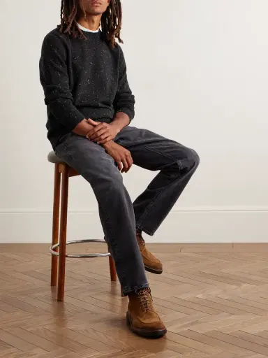 Inis Meáin Merino Wool and Cashmere-Blend Sweater - Men | Thumbnail 2 Inis Meáin Merino Wool and Cashmere-Blend Sweater - Men | Thumbnail 2