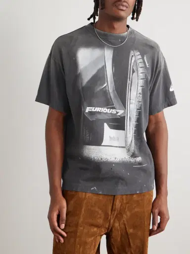 SAINT Mxxxxxx Fast & Furious Printed Cotton-Jersey T-Shirt - Men | Thumbnail 3 SAINT Mxxxxxx Fast & Furious Printed Cotton-Jersey T-Shirt - Men | Thumbnail 3