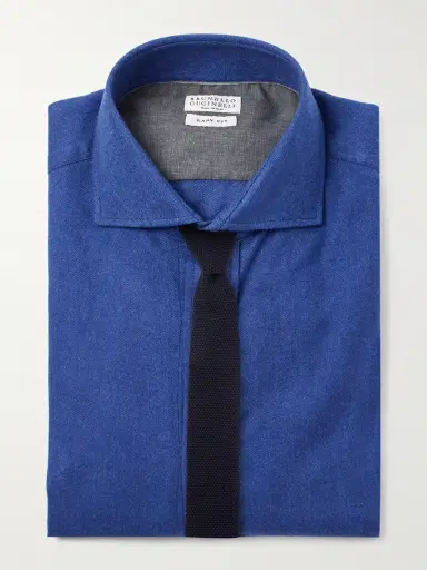 Brunello Cucinelli Herringbone Cotton and Lyocell-Blend Shirt - Men | Thumbnail 5 Brunello Cucinelli Herringbone Cotton and Lyocell-Blend Shirt - Men | Thumbnail 5