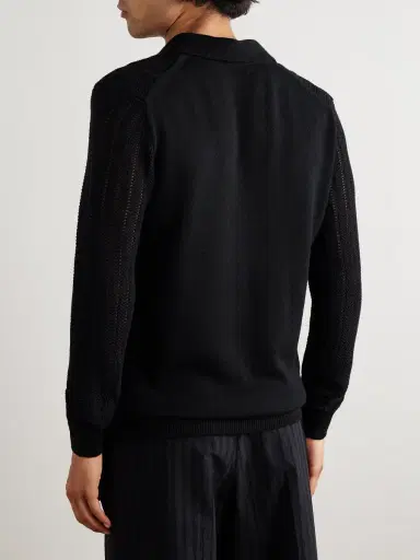 MR P. Open-Knit Wool Polo Shirt - Men | Thumbnail 3 MR P. Open-Knit Wool Polo Shirt - Men | Thumbnail 3