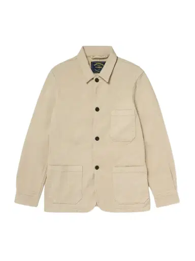 Portuguese Flannel Labura Stretch-Cotton Twill Overshirt - Men | Thumbnail 1 Portuguese Flannel Labura Stretch-Cotton Twill Overshirt - Men | Thumbnail 1
