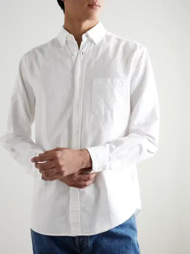 Portuguese Flannel Belavista Button-Down Collar Cotton Shirt - Men | Thumbnail 3 Portuguese Flannel Belavista Button-Down Collar Cotton Shirt - Men | Thumbnail 3