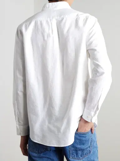 Portuguese Flannel Belavista Button-Down Collar Cotton Shirt - Men | Thumbnail 4 Portuguese Flannel Belavista Button-Down Collar Cotton Shirt - Men | Thumbnail 4