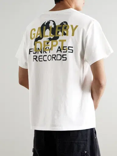 Gallery Dept. Funky Ass Records Glittered Printed Cotton-Jersey T-Shirt - Men | Thumbnail 3 Gallery Dept. Funky Ass Records Glittered Printed Cotton-Jersey T-Shirt - Men | Thumbnail 3