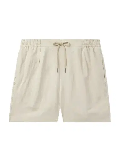 Ralph Lauren Purple Label Dorest Straight-Leg Pleated Silk and Linen-Blend Drawstring Shorts - Men | Thumbnail 1 Ralph Lauren Purple Label Dorest Straight-Leg Pleated Silk and Linen-Blend Drawstring Shorts - Men | Thumbnail 1