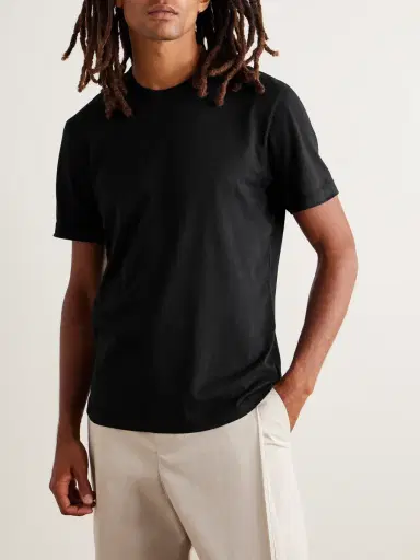 James Perse Lotus Brushed Cotton-Jersey T-Shirt - Men | Thumbnail 3 James Perse Lotus Brushed Cotton-Jersey T-Shirt - Men | Thumbnail 3