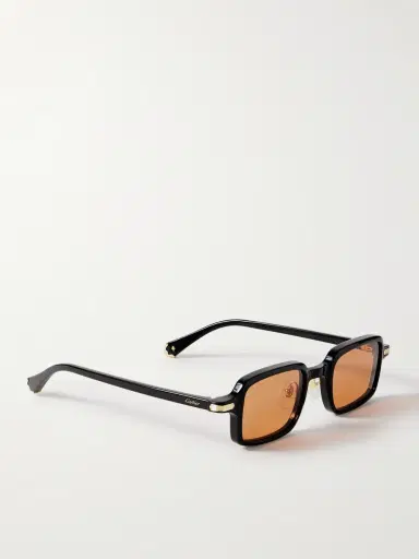 Cartier Eyewear Rectangular-Frame Acetate Sunglasses - Men | Thumbnail 4 Cartier Eyewear Rectangular-Frame Acetate Sunglasses - Men | Thumbnail 4