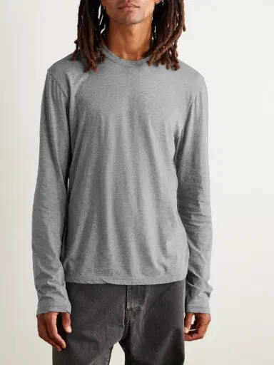 James Perse Lotus Slim-Fit Cotton-Jersey T-Shirt - Men | Thumbnail 3 James Perse Lotus Slim-Fit Cotton-Jersey T-Shirt - Men | Thumbnail 3