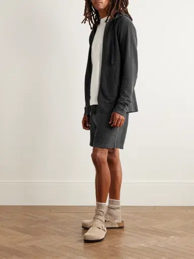 James Perse Garment-Dyed Cotton-Jersey Zip-Up Hoodie - Men | Thumbnail 2 James Perse Garment-Dyed Cotton-Jersey Zip-Up Hoodie - Men | Thumbnail 2