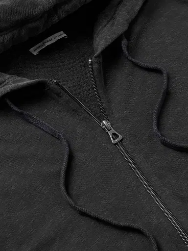 James Perse Garment-Dyed Cotton-Jersey Zip-Up Hoodie - Men | Thumbnail 5 James Perse Garment-Dyed Cotton-Jersey Zip-Up Hoodie - Men | Thumbnail 5