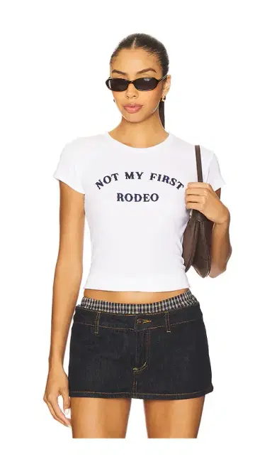 DEPARTURE Not My First Rodeo Baby Tee | Thumbnail 1 DEPARTURE Not My First Rodeo Baby Tee | Thumbnail 1