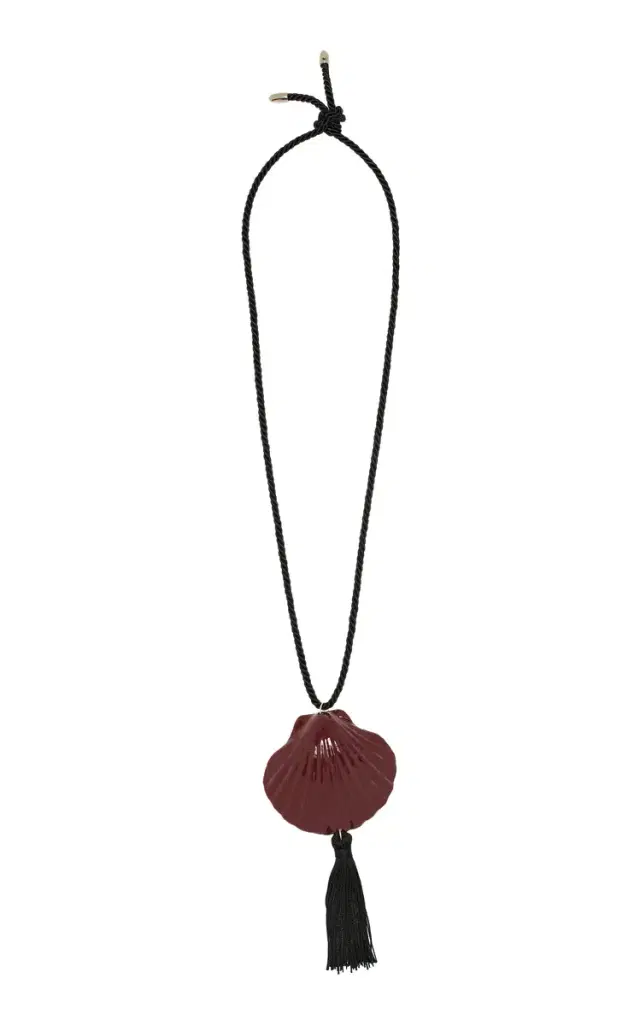 Julietta Pillar Shell Necklace - Black - OS - Moda Operandi