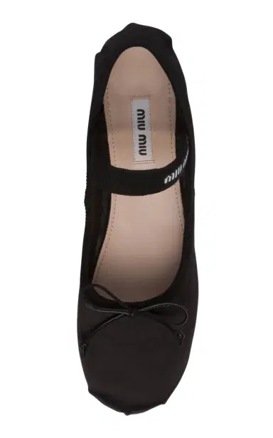 Miu Miu Satin Ballerina Flats | Thumbnail 5 Miu Miu Satin Ballerina Flats | Thumbnail 5