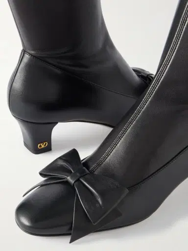 Valentino Garavani Bowow 45 Leather Over-the-knee Boots | Thumbnail 4 Valentino Garavani Bowow 45 Leather Over-the-knee Boots | Thumbnail 4