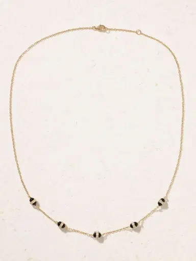 L’Atelier Nawbar Atoms 18-karat Gold, Enamel And Diamond Necklace | Thumbnail 4 L’Atelier Nawbar Atoms 18-karat Gold, Enamel And Diamond Necklace | Thumbnail 4