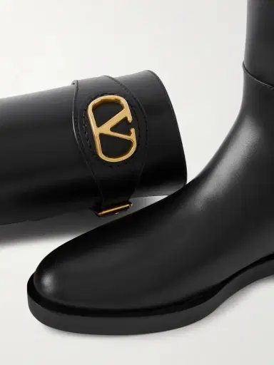 Valentino Garavani Vlogo Leather Knee Boots | Thumbnail 4 Valentino Garavani Vlogo Leather Knee Boots | Thumbnail 4