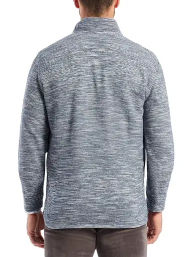 Robert Graham Men's Ledson Cotton Quarter-Zip Top - Navy | Thumbnail 4 Robert Graham Men's Ledson Cotton Quarter-Zip Top - Navy | Thumbnail 4