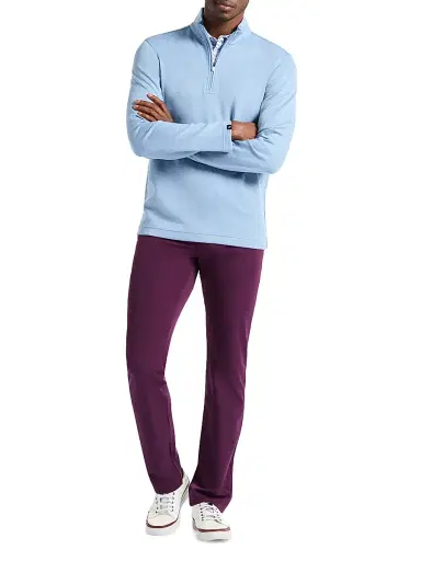 Robert Graham Men's Grady Straight-Leg Performance Pants - Berry | Thumbnail 2 Robert Graham Men's Grady Straight-Leg Performance Pants - Berry | Thumbnail 2