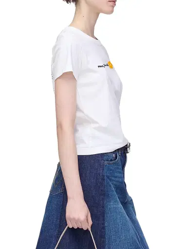 Marc Jacobs Women's Daisy Logo Cotton T-Shirt - White - Size XS | Thumbnail 4 Marc Jacobs Women's Daisy Logo Cotton T-Shirt - White - Size XS | Thumbnail 4