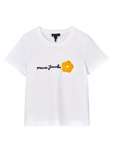Marc Jacobs Women's Daisy Logo Cotton T-Shirt - White - Size XS | Thumbnail 1 Marc Jacobs Women's Daisy Logo Cotton T-Shirt - White - Size XS | Thumbnail 1