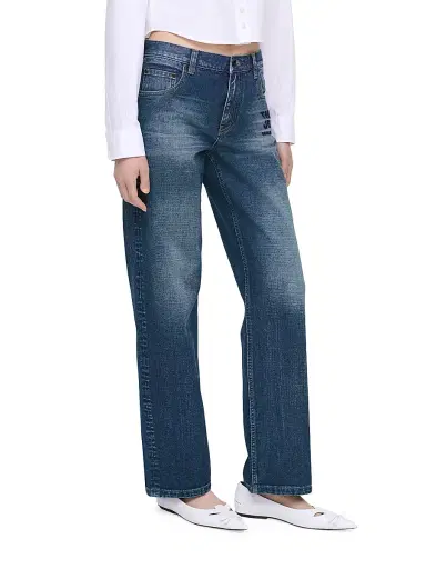 Marc Jacobs Women's The Jean Mid-Rise Straigh-Leg Jeans | Thumbnail 5 Marc Jacobs Women's The Jean Mid-Rise Straigh-Leg Jeans | Thumbnail 5