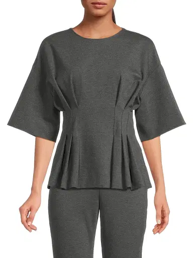 Natori Women's Compact Knit Pleat Release Top | Thumbnail 3 Natori Women's Compact Knit Pleat Release Top | Thumbnail 3