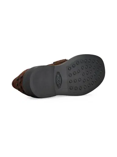 Tod's Women's Suede Penny Loafers - Marrone Africa - Size 11 | Thumbnail 4 Tod's Women's Suede Penny Loafers - Marrone Africa - Size 11 | Thumbnail 4