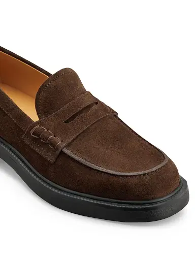 Tod's Women's Suede Penny Loafers - Marrone Africa - Size 11 | Thumbnail 5 Tod's Women's Suede Penny Loafers - Marrone Africa - Size 11 | Thumbnail 5