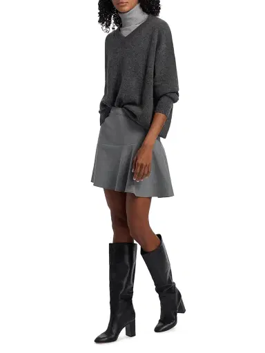 Staud Women's Rosie Asymmetric Miniskirt - Static | Thumbnail 2 Staud Women's Rosie Asymmetric Miniskirt - Static | Thumbnail 2