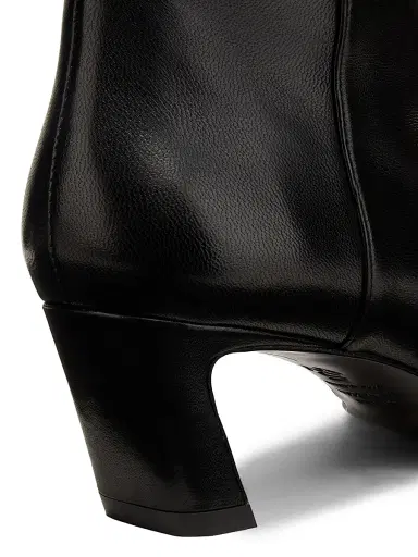 Stuart Weitzman Women's Stassi 50MM Leather Ankle Boots - Black - Size 8 | Thumbnail 5 Stuart Weitzman Women's Stassi 50MM Leather Ankle Boots - Black - Size 8 | Thumbnail 5