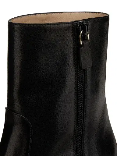 Stuart Weitzman Women's Stassi 50MM Leather Ankle Boots - Black - Size 8 | Thumbnail 6 Stuart Weitzman Women's Stassi 50MM Leather Ankle Boots - Black - Size 8 | Thumbnail 6