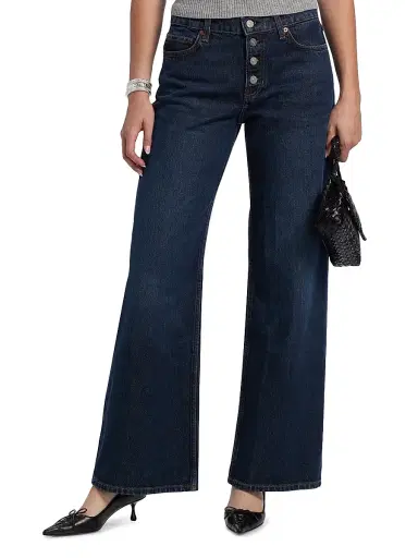Reformation Women's Cary Low-Rise Button-Fly Jeans - Ahurani Exposed Shank - Size 31 | Thumbnail 3 Reformation Women's Cary Low-Rise Button-Fly Jeans - Ahurani Exposed Shank - Size 31 | Thumbnail 3