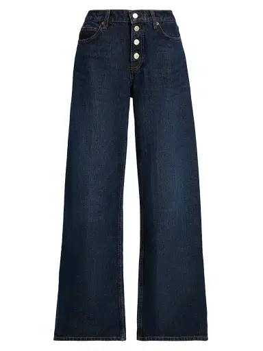 Reformation Women's Cary Low-Rise Button-Fly Jeans - Ahurani Exposed Shank - Size 31 | Thumbnail 1 Reformation Women's Cary Low-Rise Button-Fly Jeans - Ahurani Exposed Shank - Size 31 | Thumbnail 1