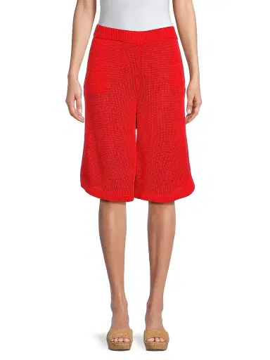 Undra Celeste Women's Everyday Tropics Knit Shorts - Tangerine | Thumbnail 3 Undra Celeste Women's Everyday Tropics Knit Shorts - Tangerine | Thumbnail 3