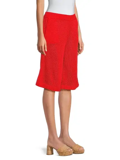 Undra Celeste Women's Everyday Tropics Knit Shorts - Tangerine | Thumbnail 4 Undra Celeste Women's Everyday Tropics Knit Shorts - Tangerine | Thumbnail 4
