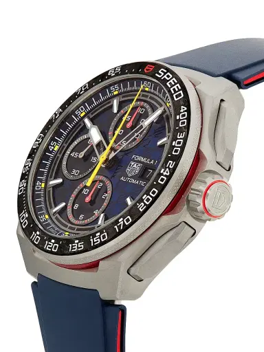 TAG Heuer Men's Formula 1 Titanium & Rubber Chronograph Watch/44MM - Blue | Thumbnail 2 TAG Heuer Men's Formula 1 Titanium & Rubber Chronograph Watch/44MM - Blue | Thumbnail 2