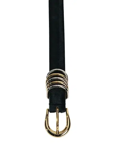 Déhanche Women's Hollyhock Cavallino Mixed Metal & Ponyhair Belt - Black Cavallino Mixed Metal | Thumbnail 5 Déhanche Women's Hollyhock Cavallino Mixed Metal & Ponyhair Belt - Black Cavallino Mixed Metal | Thumbnail 5