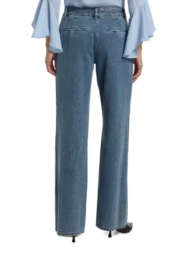 Kobi Halperin Women's Effie High-Rise Wide-Leg Pants - Indigo | Thumbnail 5 Kobi Halperin Women's Effie High-Rise Wide-Leg Pants - Indigo | Thumbnail 5