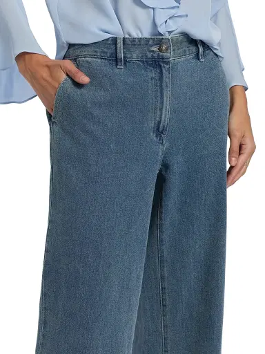 Kobi Halperin Women's Effie High-Rise Wide-Leg Pants - Indigo | Thumbnail 6 Kobi Halperin Women's Effie High-Rise Wide-Leg Pants - Indigo | Thumbnail 6