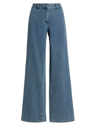 Kobi Halperin Women's Effie High-Rise Wide-Leg Pants - Indigo | Thumbnail 1 Kobi Halperin Women's Effie High-Rise Wide-Leg Pants - Indigo | Thumbnail 1
