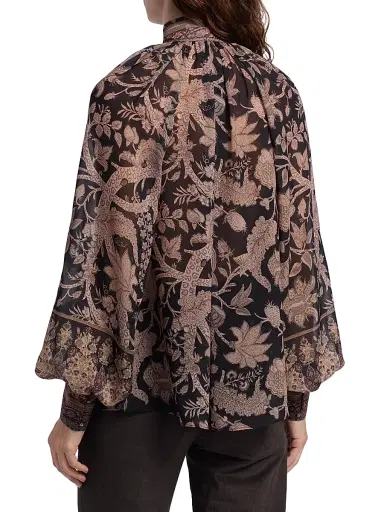 Kobi Halperin Women's Solace Printed Blouse - Black Multi | Thumbnail 5 Kobi Halperin Women's Solace Printed Blouse - Black Multi | Thumbnail 5